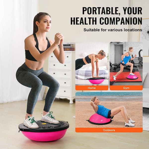 SKYSHALO Half Exercise Ball Trainer 26 in. Balance Ball