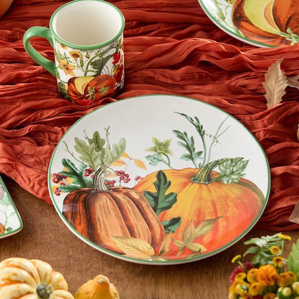  Dinnerware　Harvest Festival　プレート Certified International Harvest Fields Multicolored Dinner Plates