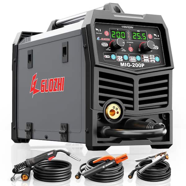 200 Amp 110V/220V Heavy Duty 7-in-1 Multi-Process Welder with Spot Welding