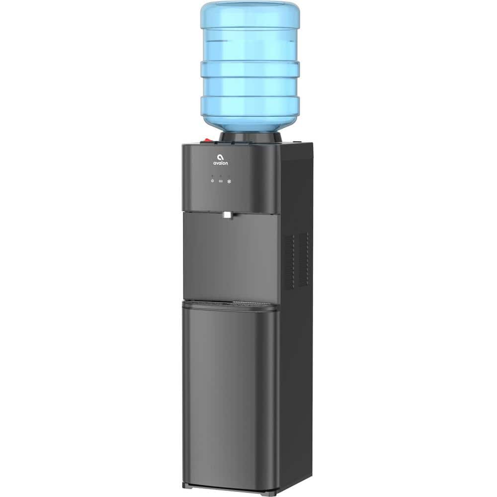 Black Top Loading Water Cooler Dispenser with Child Safety Lock