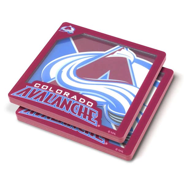 YouTheFan NHL Colorado Avalanche 3D Logo Series Coasters