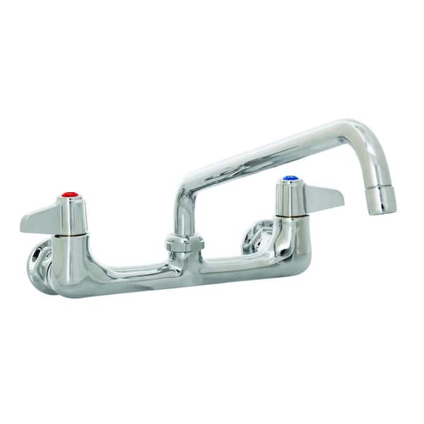 T&S 2-Handle Standard Kitchen Faucet with Commercial Features in Chrome