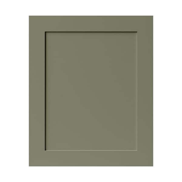 23.5 in. W x 0.7 in. D x 28.5 in. H in Sage Green Shaker Kitchen Cabinet Base Decor Door End Panel