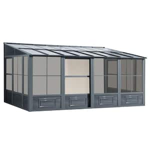 10 ft. x 16 ft. Gray Florence Add-A-Room Solarium