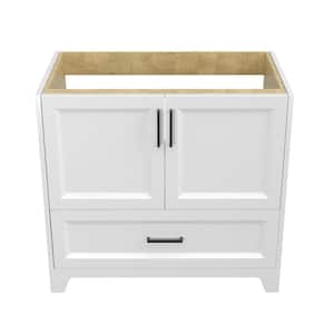 36 in. W x 21.5 in. D x 33.5 in. H Bath Vanity Cabinet without Top Bathroom Vanities Cabinet in Matte White