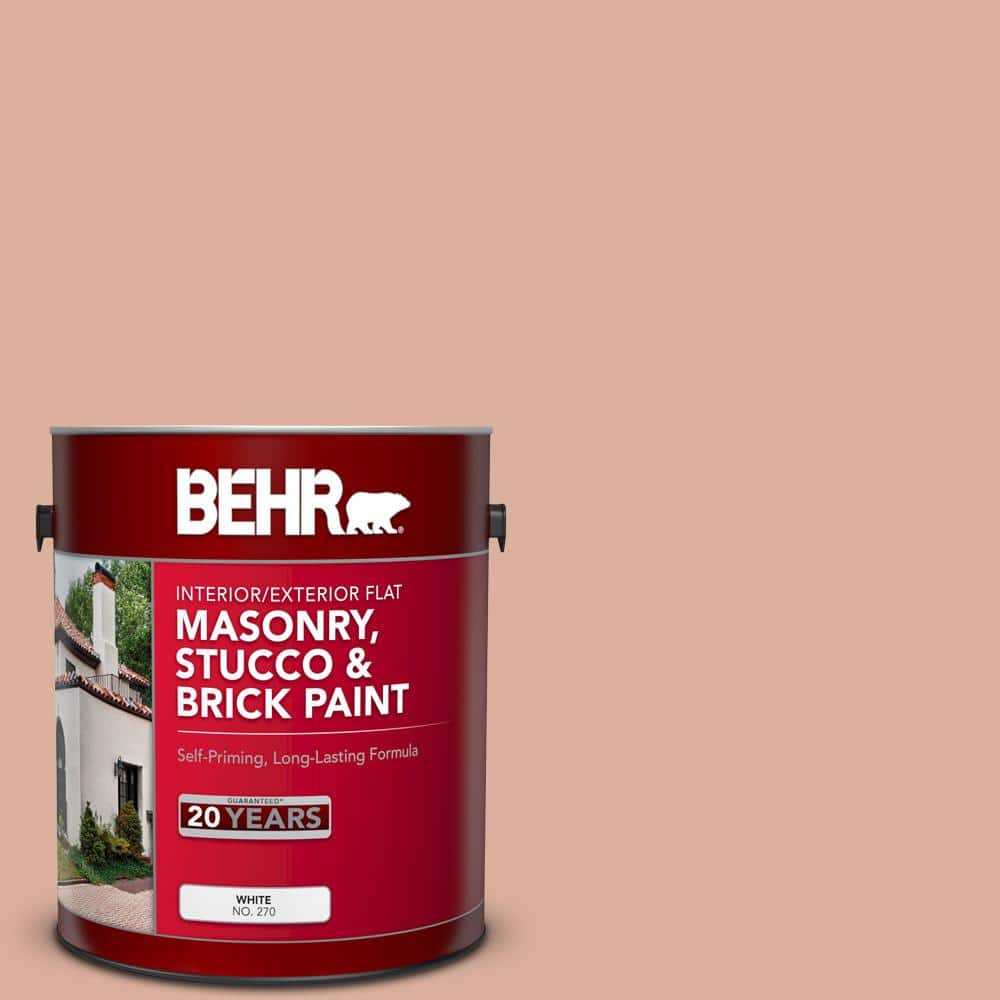 1 gal. #MS-02 Rosestone Flat Interior/Exterior Masonry, Stucco and Brick Pa