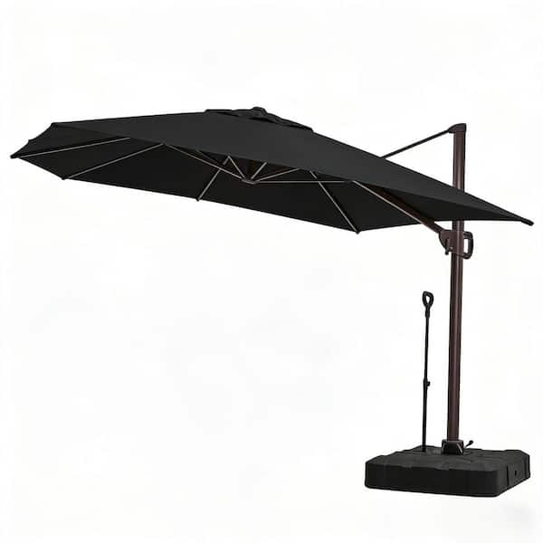 black 9 foot patio umbrella Auto Tilt Outdoor | Octagon Its time to put the finishing touch on your patio Sonkuki 9-Feet Steel Black Push-button