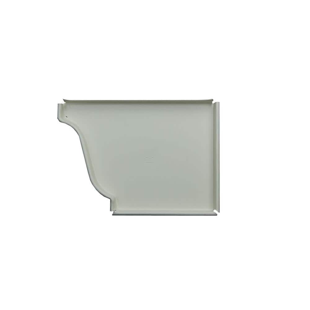 Spectra Metals 6 in. Low Gloss White Aluminum Right End Cap 6ENR3W The Home Depot