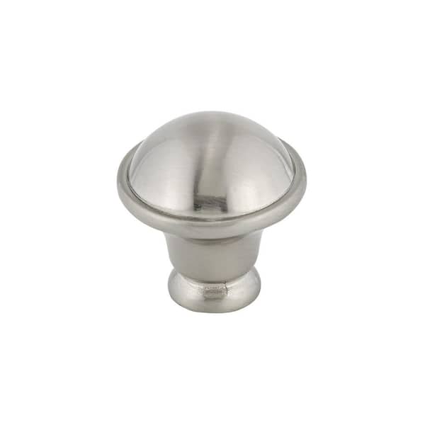 Richelieu Hardware Nantes Collection 1-1/4 in. (32 mm) Brushed Nickel Traditional Cabinet Knob