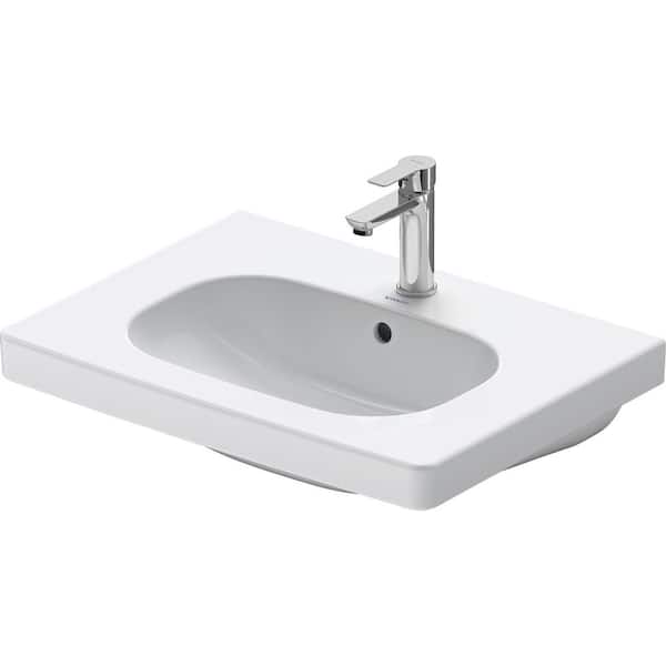 Duravit 18.88 in. W x 25.63 in. D Ceramic Vanity Top in White