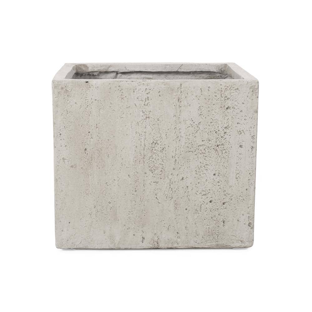 Fardeen 18.75 in. H White Lightweight Concrete Outdoor Patio Square Planter price history on PriceWatchPro