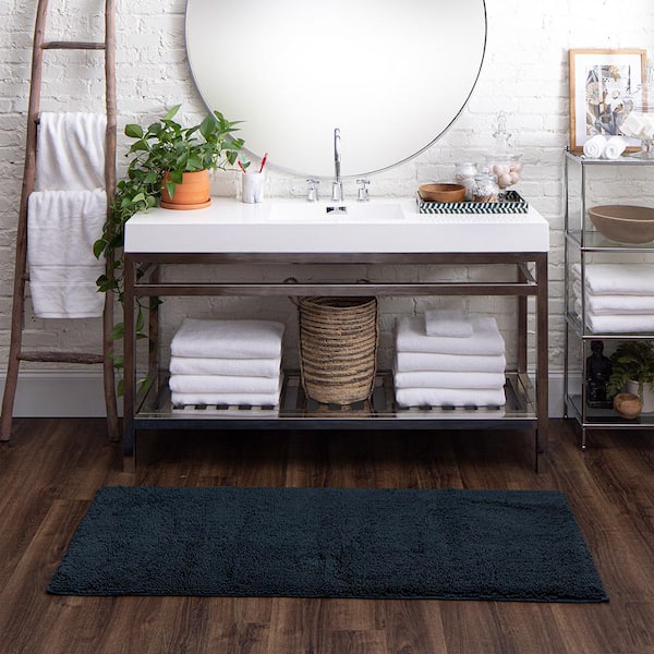 Classic Cotton ll Twilight 24 in. x 60 in. Cotton Bath Mat