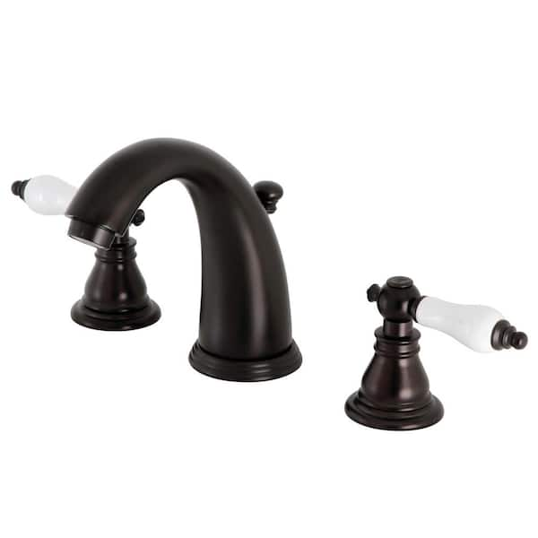 Kingston Brass American Patriot 8 in. Widespread 2-Handle Bathroom Faucet in Oil Rubbed Bronze