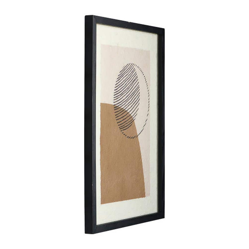 Handmade Abstract Sun and Moon Framed Wall Art Set