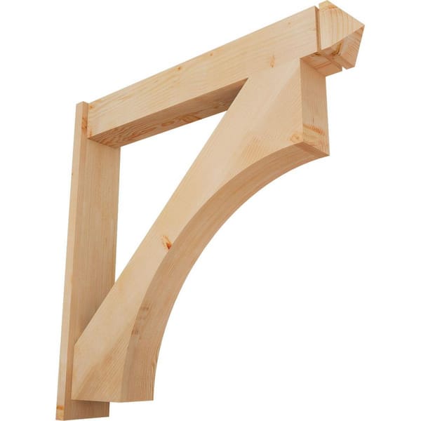 Ekena Millwork 8 in. x 44 in. x 44 in. Douglas Fir Westlake Arts and Crafts Smooth Outlooker