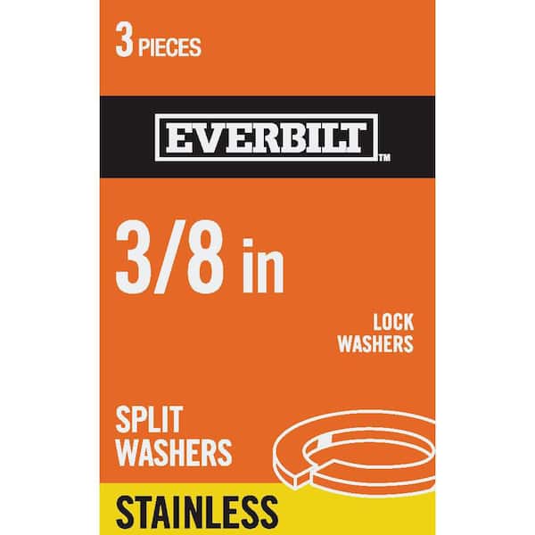 Everbilt 3/8 in. Stainless Steel Lock Washer (3-Pack)