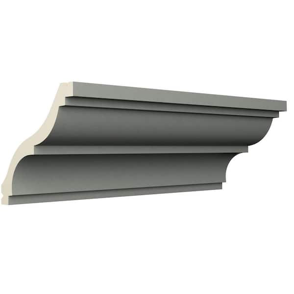 Ekena Millwork Isabel 2.375 in. D x 3.375 in. W x 96 in. L Polyurethane Crown Moulding