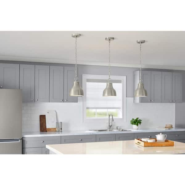 Brushed Nickel Pendant Light Kit with Metal Chain 860790 - The