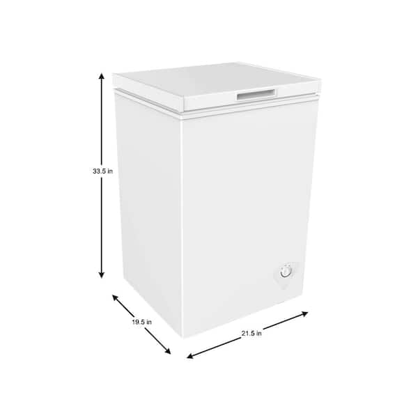 BLACK+DECKER 3.5 Cu Ft Chest Freezer Holds up to 122 Lbs. of Frozen Food  with Organizer Basket BCFK356