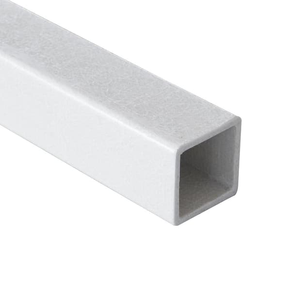 72 in. x 2 in. x 1/5 in. FRP Square Tube Fence Post For Corner / Line, (2 Pack)