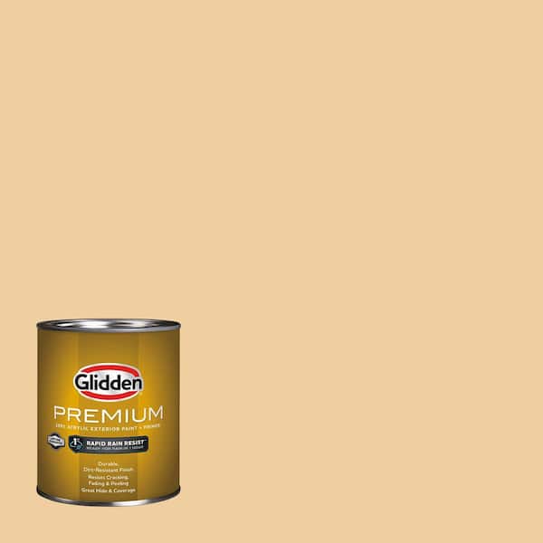 Glidden Premium 1 qt. Toffee Crunch Semi-Gloss Exterior Latex