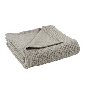 Taupe 100% Cotton Full/Queen Thermal Blanket