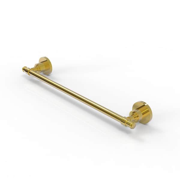 Allied Brass Washington Square Collection 30 in. Wall Mounted Towel Bar in Polished Brass