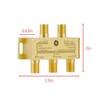 GE Digital 4-Way Coaxial Cable Splitter, 2.5 GHz 5-2500 Hz, RG6