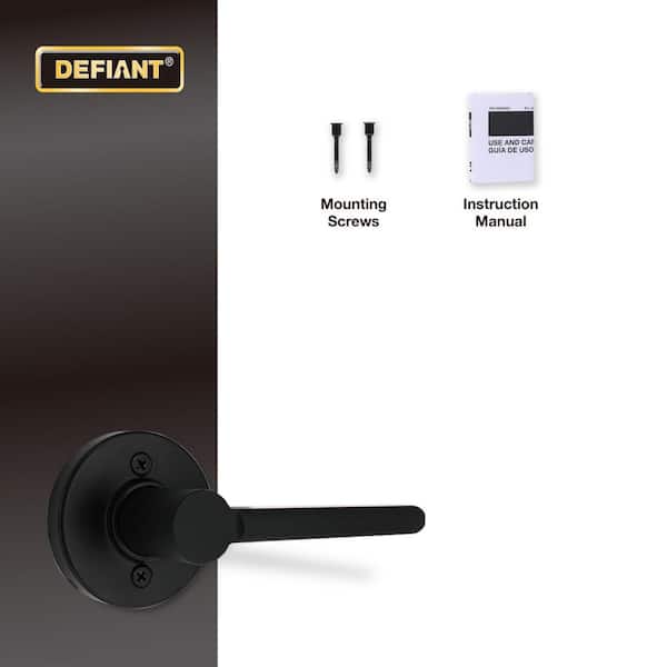 Defiant Tonebridge Matte Black Dummy Door Handle with Round Rose