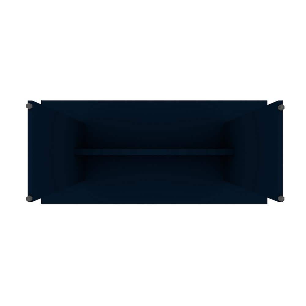 67.91" Midnight Blue Modern Wood Rectangular Dining Table