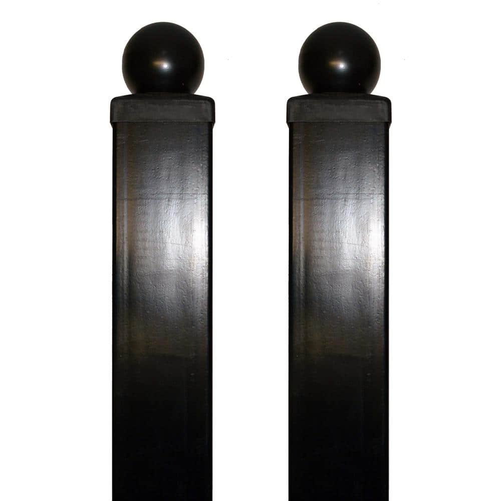 Gate Post 8 x 3.5 x 3.5 for Dual Swing Driveway Gates - Set of 2