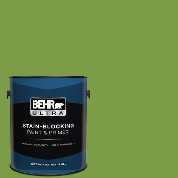 BEHR ULTRA 1 gal. #420B-7 Pepper Grass Satin Enamel Exterior Paint & Primer