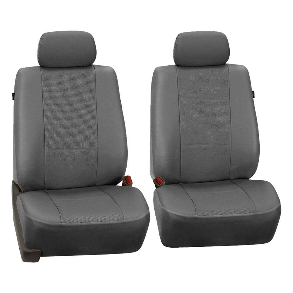 FH Group Deluxe Leatherette 47 in. x 23 in. x 1 in. Half Set Front Seat