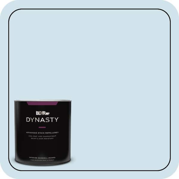 BEHR DYNASTY 1 qt. #550A-1 Sea Sprite Eggshell Enamel Interior Stain-Blocking Paint & Primer