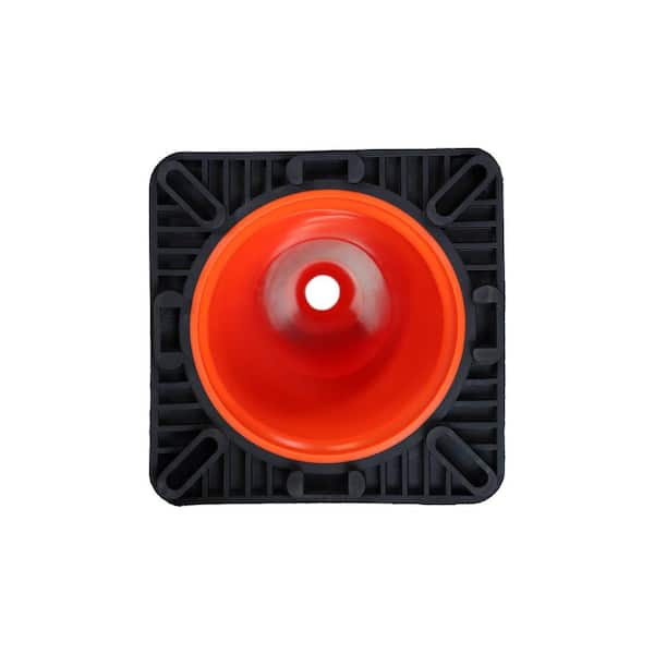 18 in. Orange Reflective PVC Injection Molded Safety Cone with
