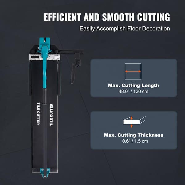 SKYSHALO Manual Tile Cutter 48 in. Tile Cutter with Carbide