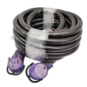 30 ft. STW 6/3 Plus 8/1 UL Listed Heavy-Duty RV/Generator NEMA 14-60 ExtensionCord 14-60P Male Plug to 14-60R Receptacle