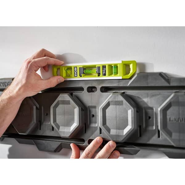 RYOBI 9 in. 2-in-1 Torpedo Level and Line Level with 24 in