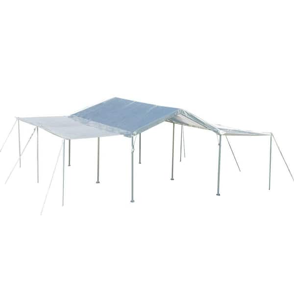 ShelterLogic 10 ft. W x 20 ft. D Extension Kit for White Canopy (Frame and Canopy Sold Separately - Fits 1 3/8 and 2 in. Frame)