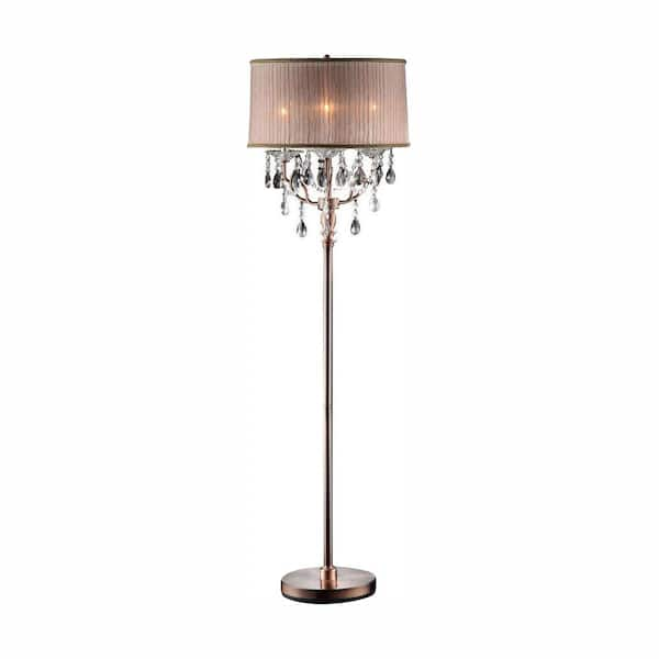 glass black table lamp