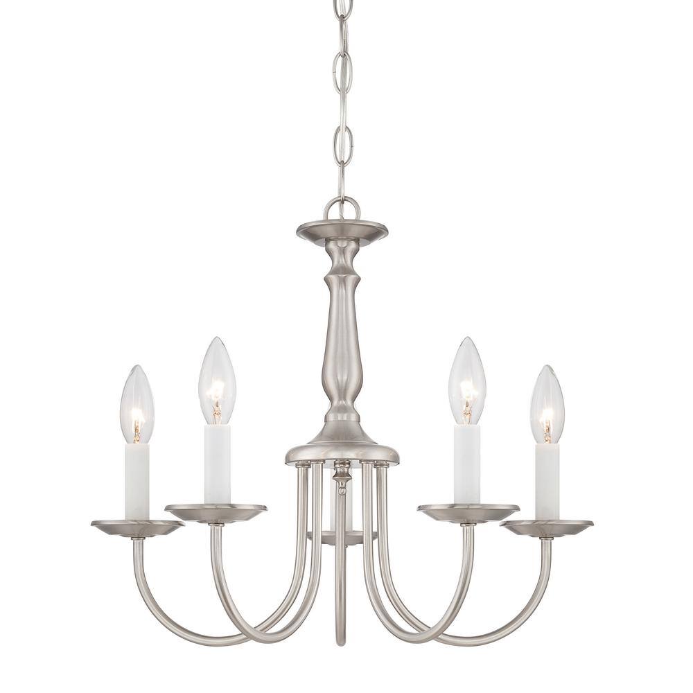 Nuvo Lighting 60/1298 5 Light 18  Wide Multi Light Pendant - Nickel