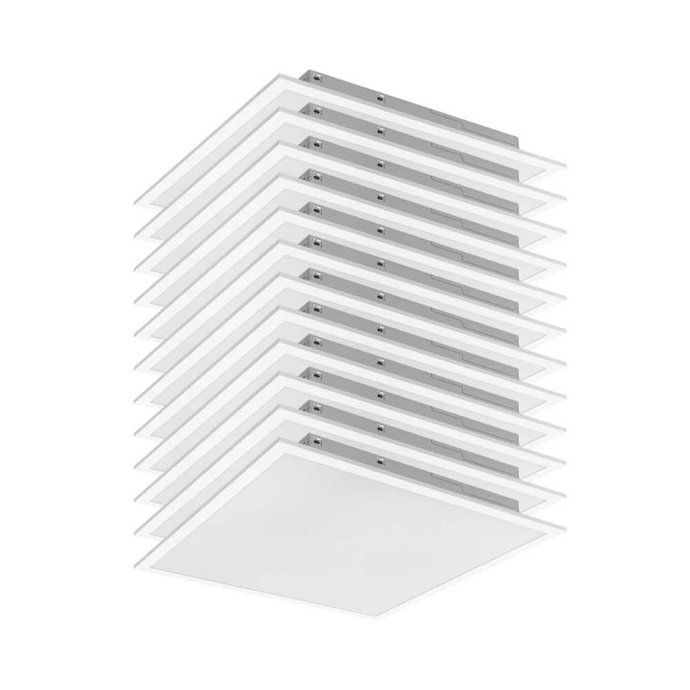2 ft. x 2 ft. Integrated LED Panel Light, Selectable 3CCT, 2200/3300/3850 Lumens Dimmable, ETL/DLC Certified, 12 Pack price history on PriceWatchPro