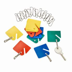Assorted Multi-Color Key Tags (140-Pack)