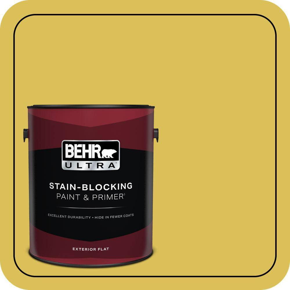 1 gal. #P320-6 Sulfur Yellow Flat Exterior Paint & Primer price history on PriceWatchPro