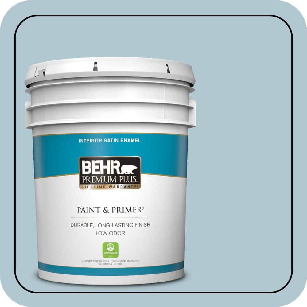 5 Gal. #T15-8 Elusive Blue Satin Enamel Low Odor Interior Paint & Primer price history on PriceWatchPro