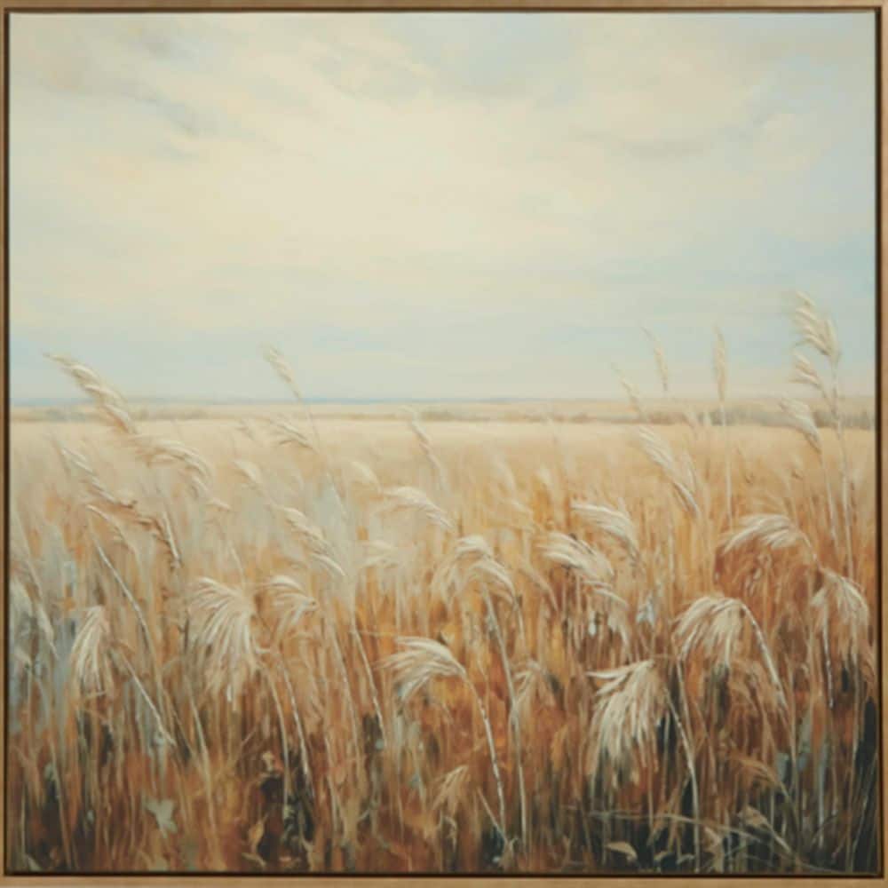Expansive Plains-Inspired Canvas Wall Art, 40" x 40"