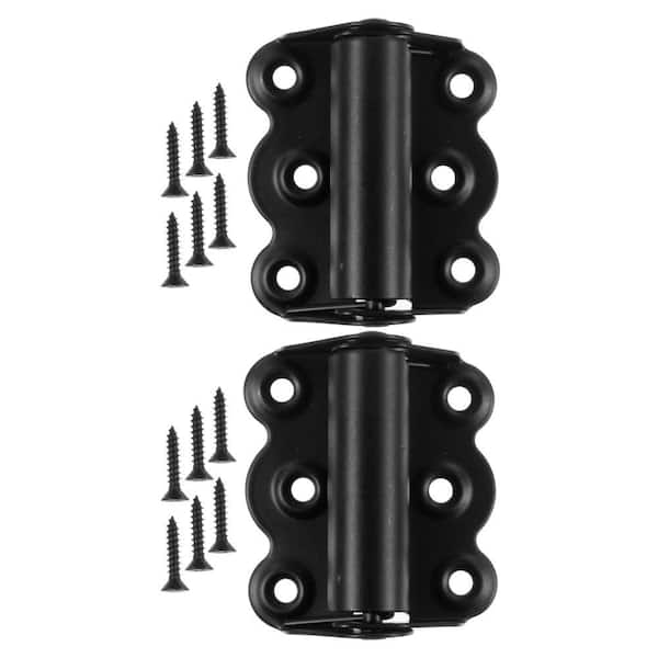 Wright Products 2-3/4 in. Black Self-Closing Hinge Set (1-Pair)