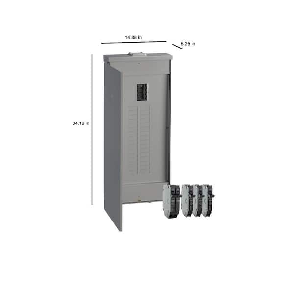 200 Amp 32-Space 40-Circuit Outdoor Main Breaker Load Center Value Kit