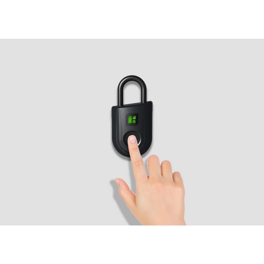 Red Keyless Fingerprint Padlock with Mobile App