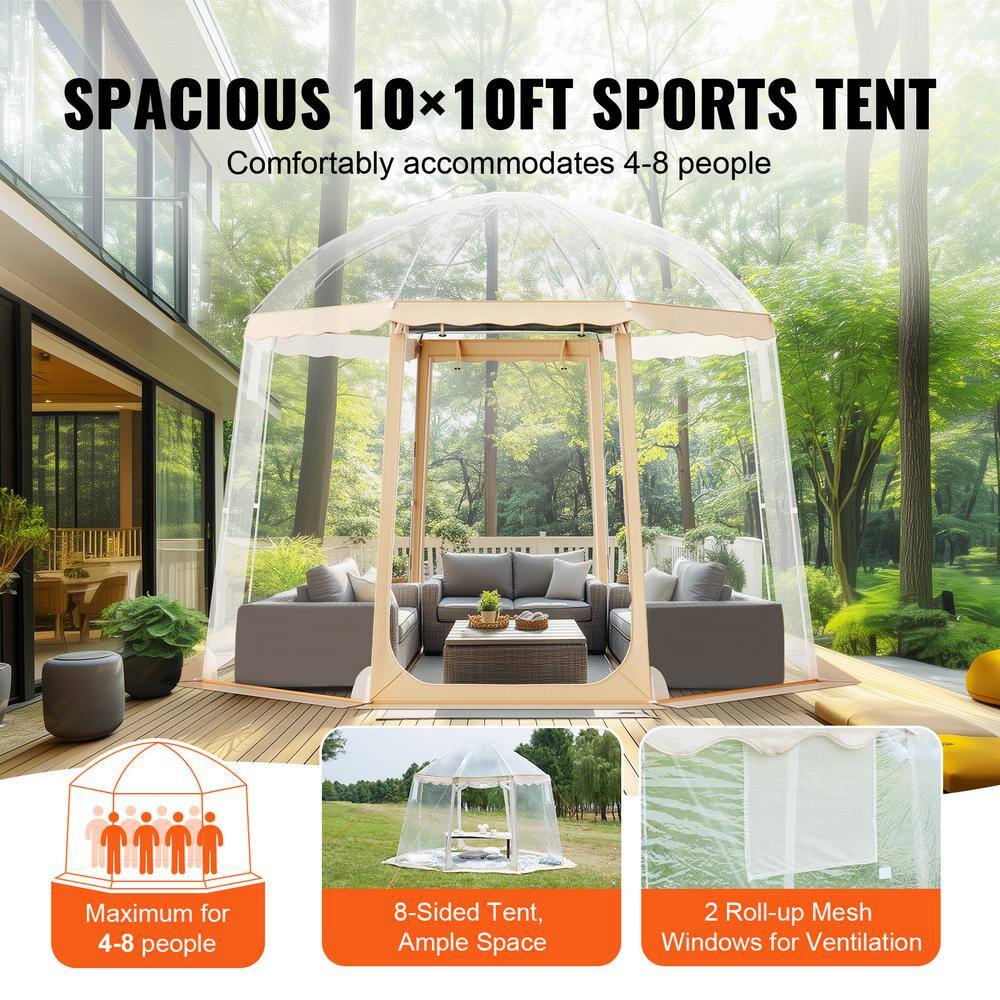 Large Clear PVC Instant Pop-Up Sports Tent Shelter